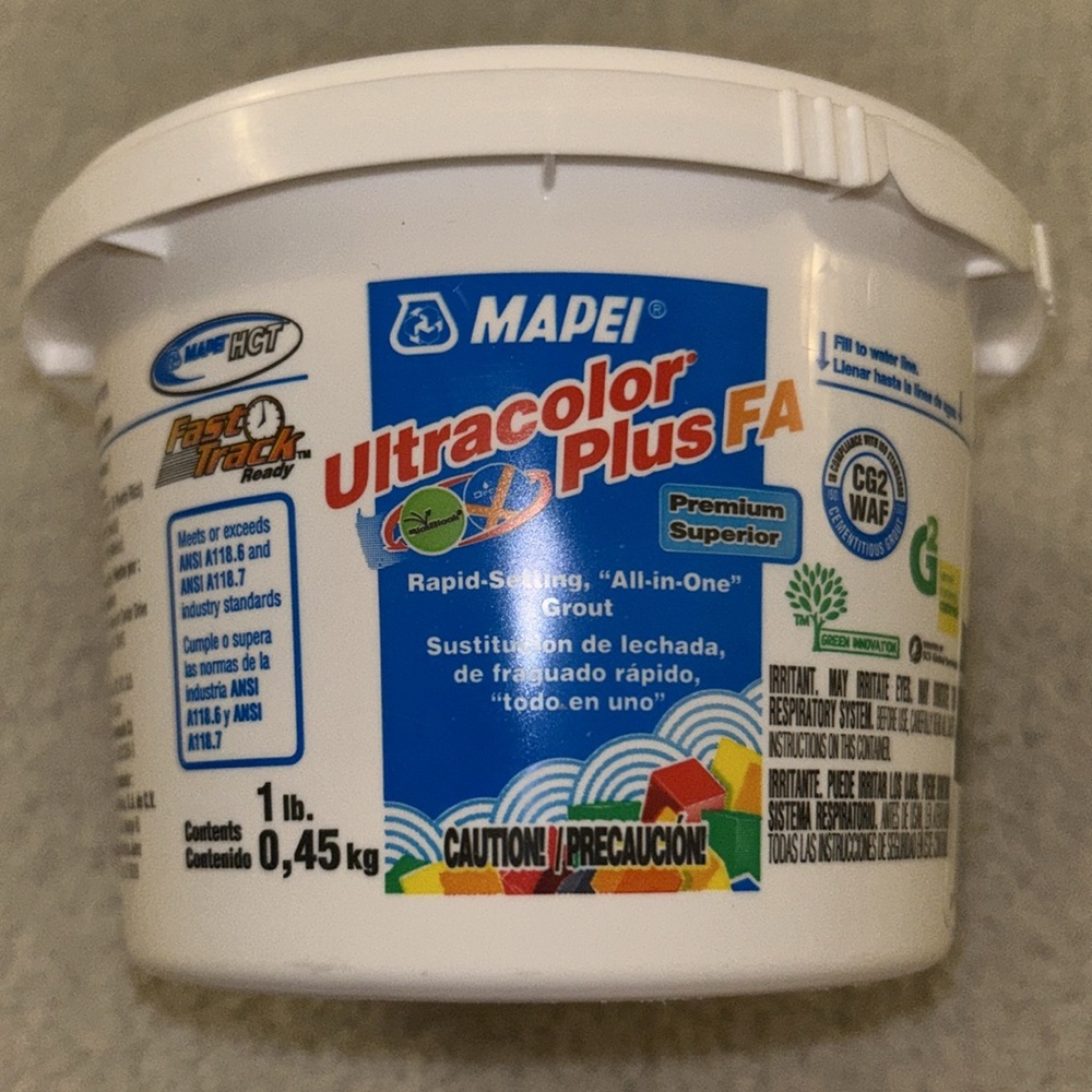 Mapei Ultracolor Plus FA Rapid Setting “All-in-One” Grout in White